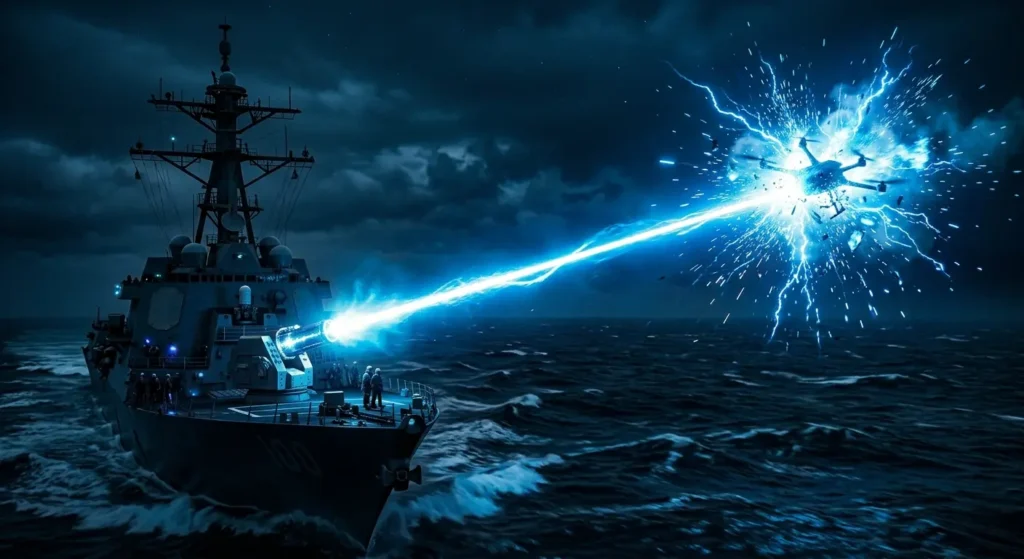 Indian Navy laser system destroyer